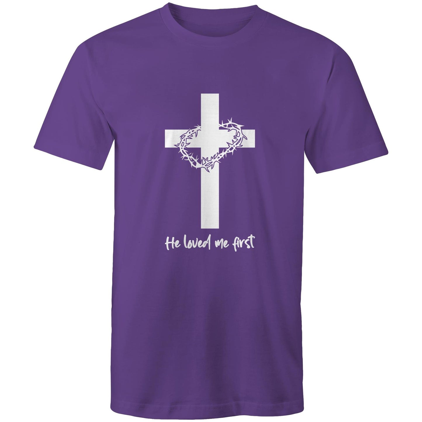 Jesus Christ Loved Me First Men's T-Shirt