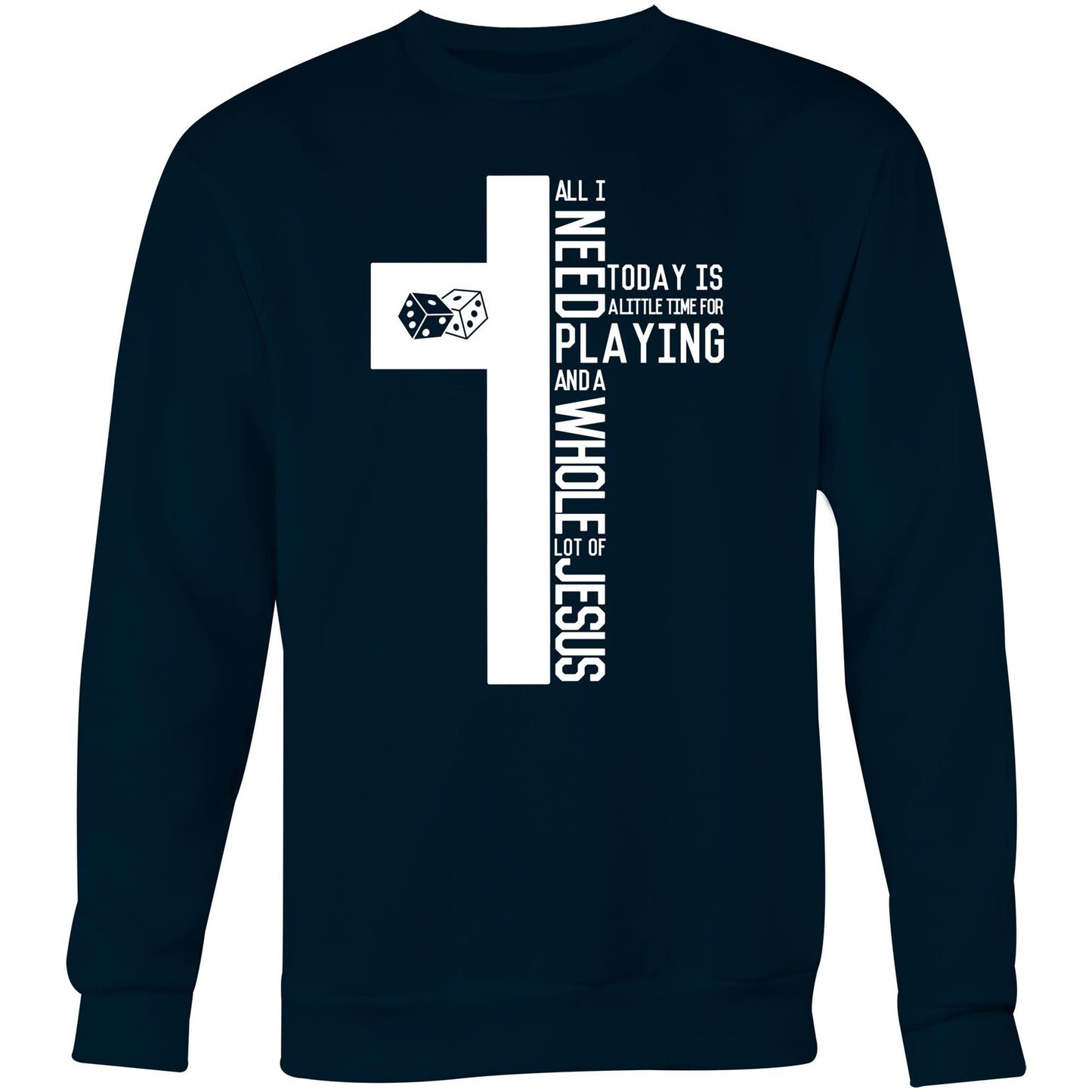 I Need Games & Jesus Crew Sweatshirt