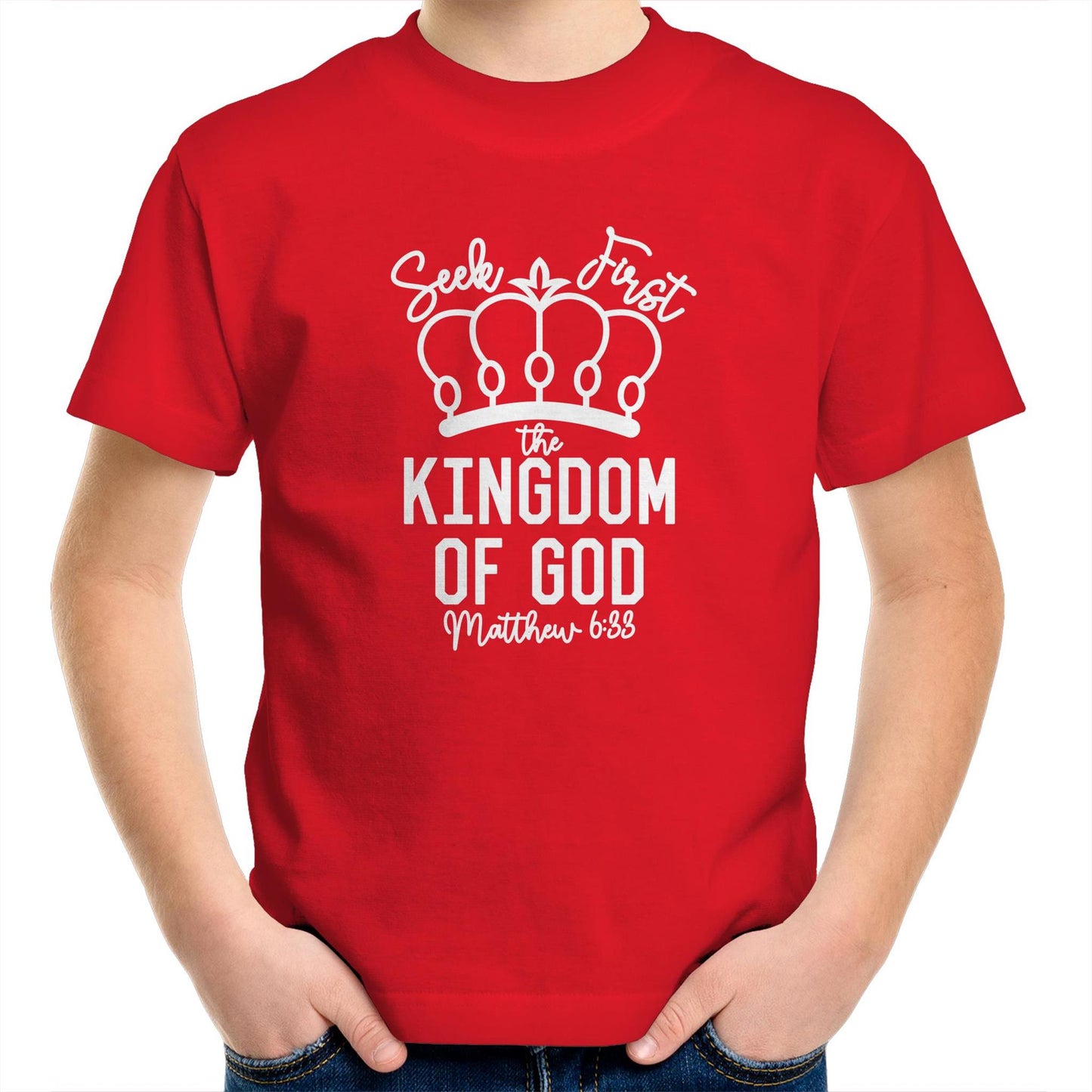 Seek Gods Kingdom First Kids & Youth T-Shirt