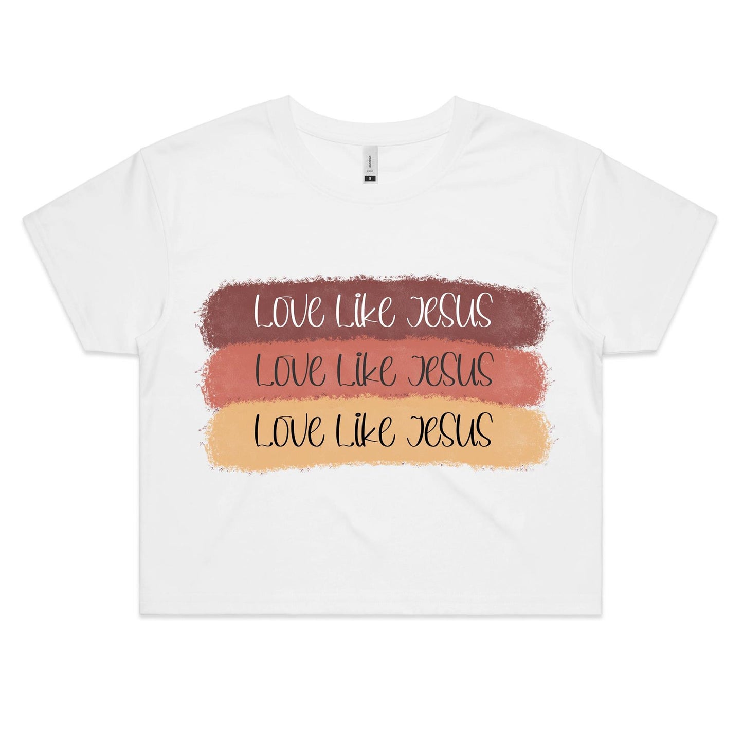 Love Like Jesus Women's Crop T-Shirt.