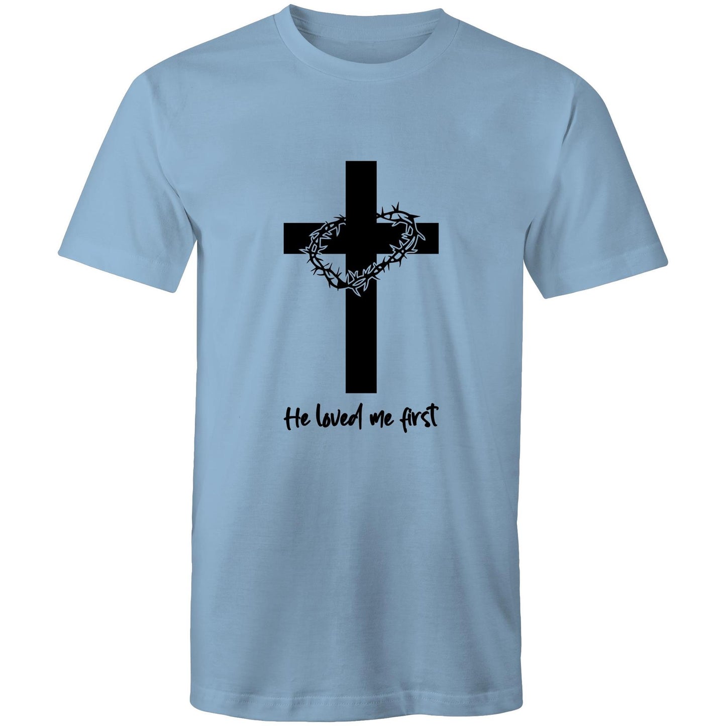 Jesus Christ Loved Me First Men's T-Shirt