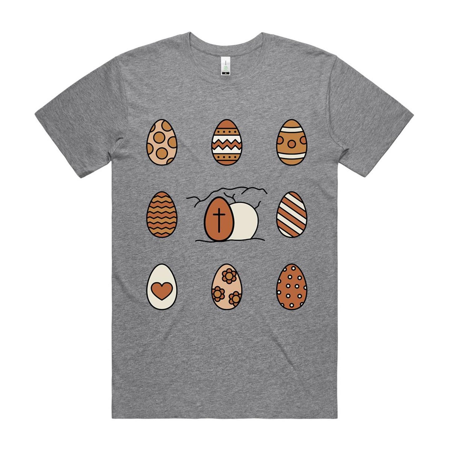 Easter Eggs & Jesus Tomb Mens Organic Tee