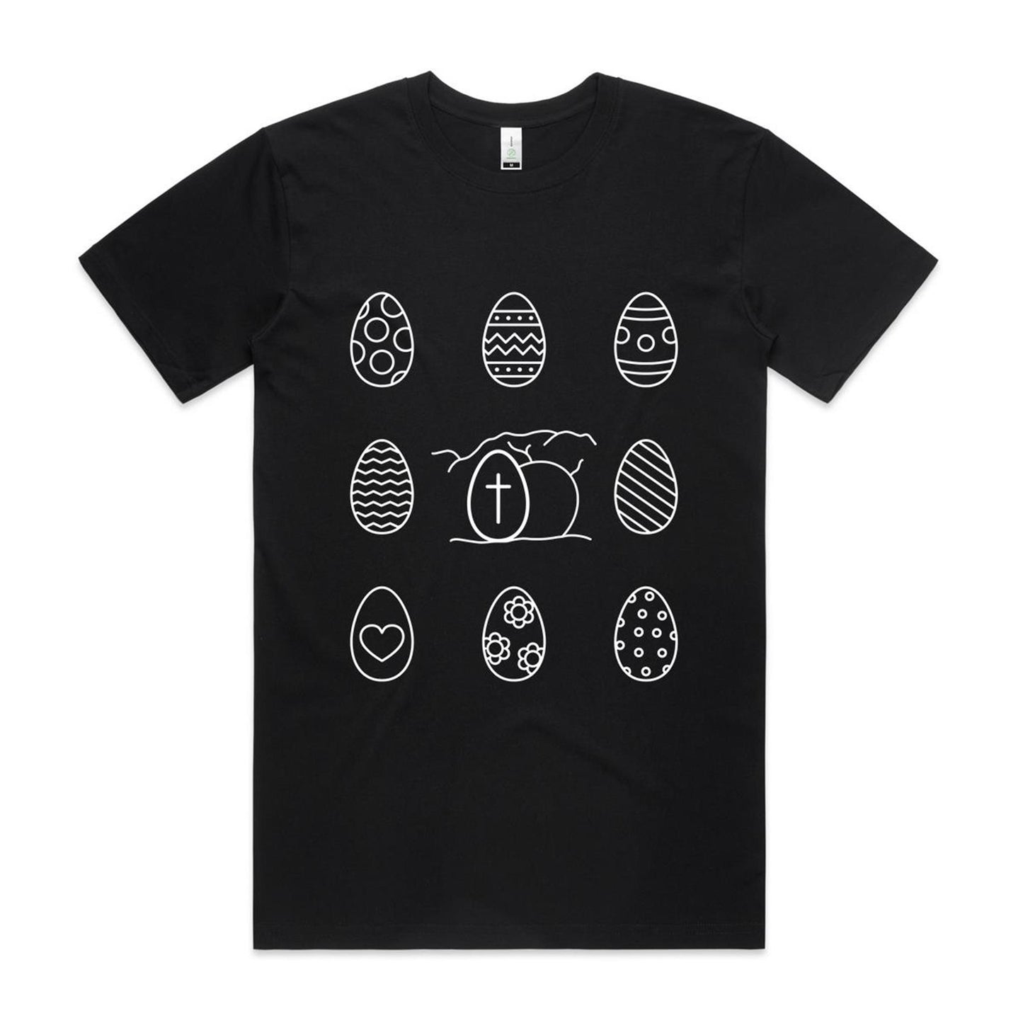 Easter Eggs & Jesus Tomb Mens Organic Tee
