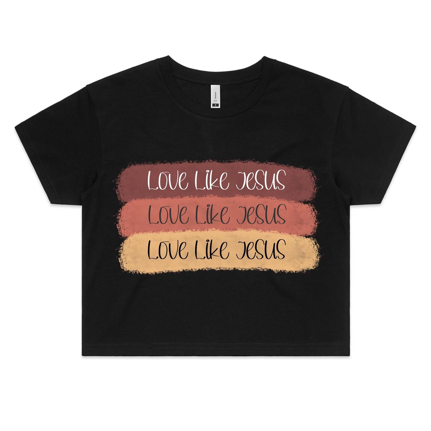 Love Like Jesus Women's Crop T-Shirt.