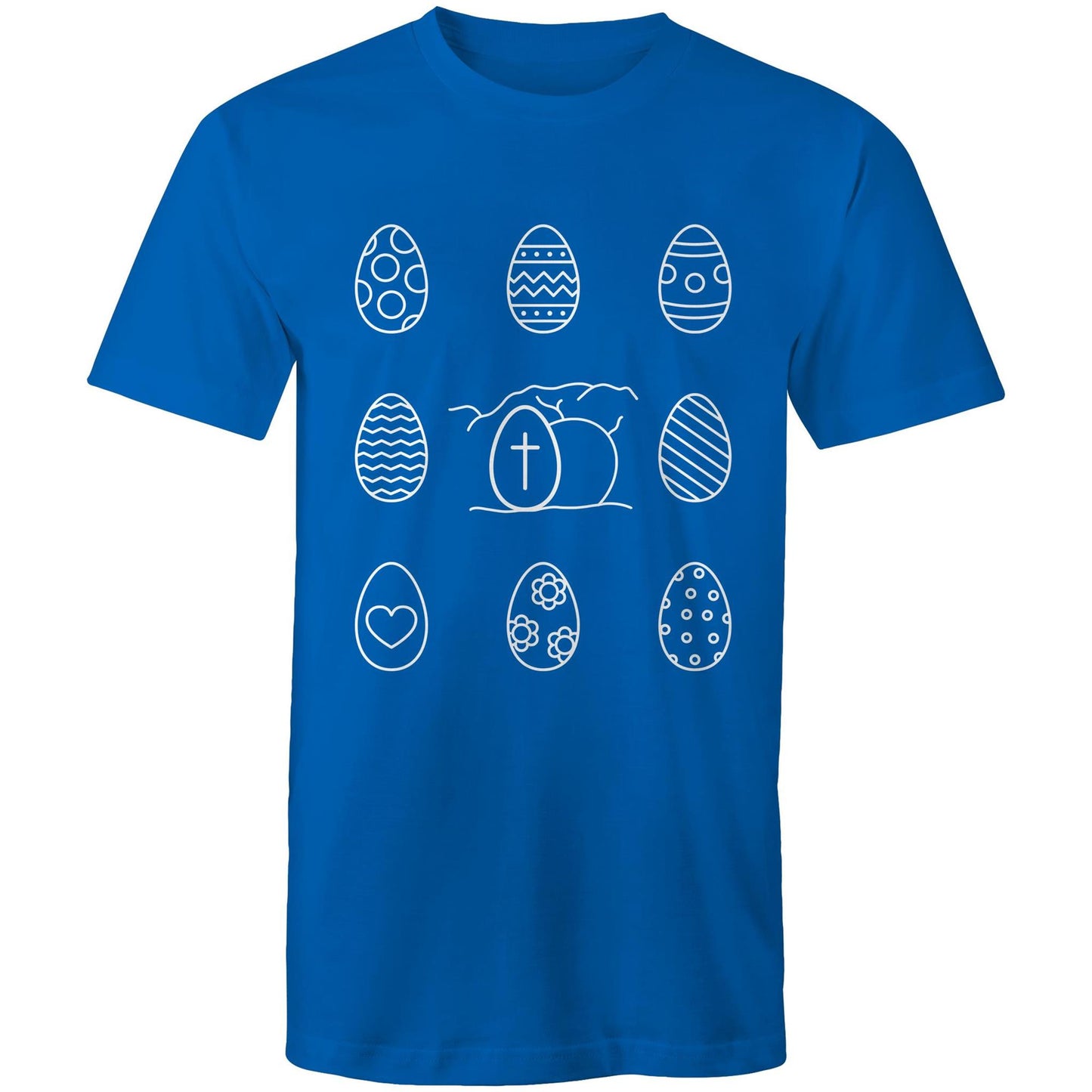 Easter Eggs and Jesus' Tomb Chrisitan Mens T-Shirt