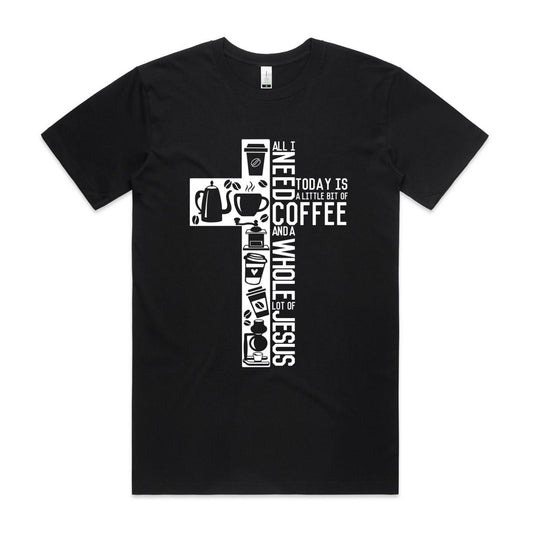 I Need Coffee & Jesus Christian Organic T-Shirt