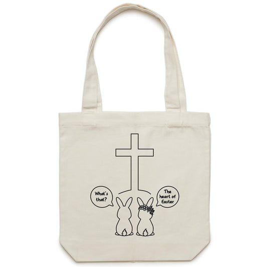 The heart of Easter - Carrie - Canvas Tote Bag