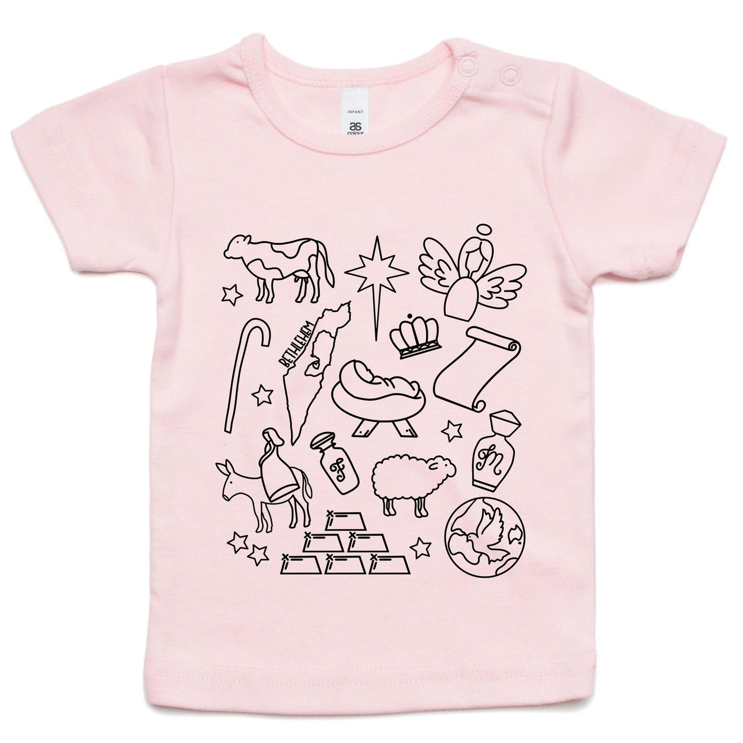 Christmas Nativity Sketch Toddler TShirt