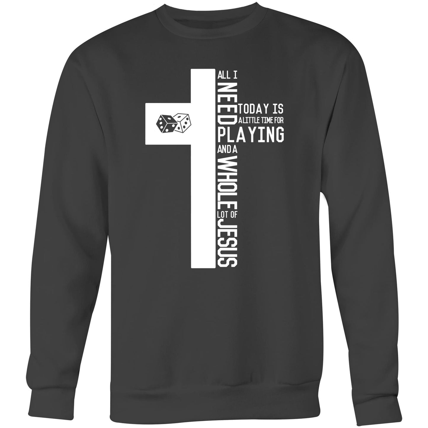 I Need Games & Jesus Crew Sweatshirt