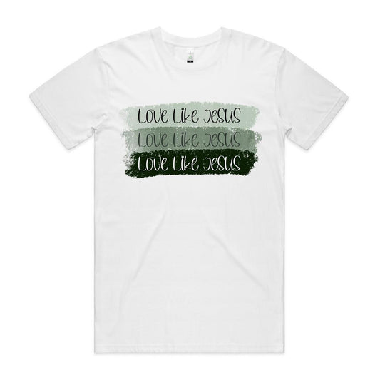 Love Like Jesus Organic T-Shirt in Green