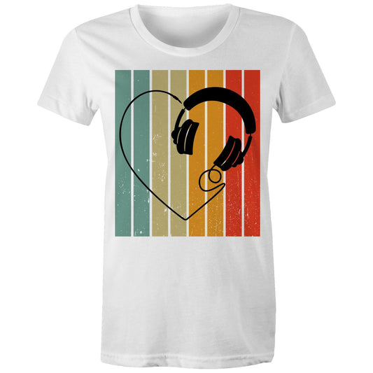 Headphone Heart Women's Organic Tee