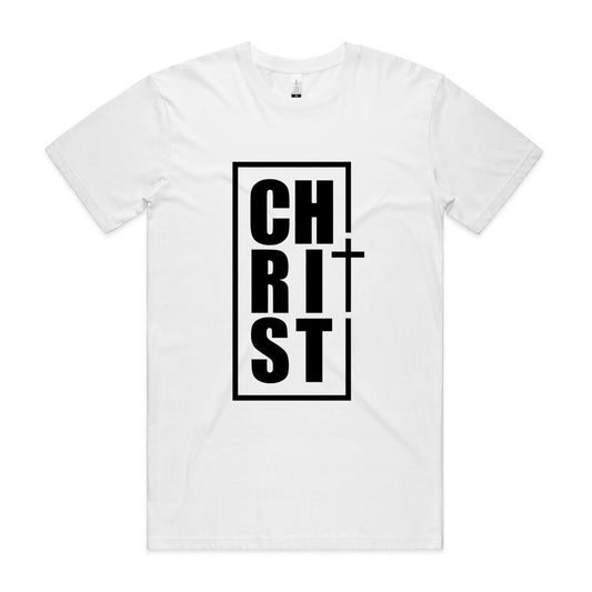Christ Cross Outline Men's Organic Tee
