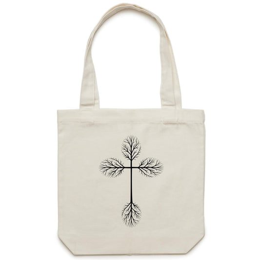 Growing Cross (Carrie) Canvas Tote Bag