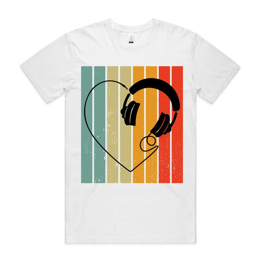 Headphone Heart Organic Unisex T-Shirt
