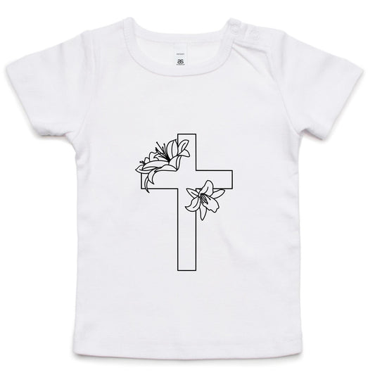 Lilies Cross Infant Toddler Tee