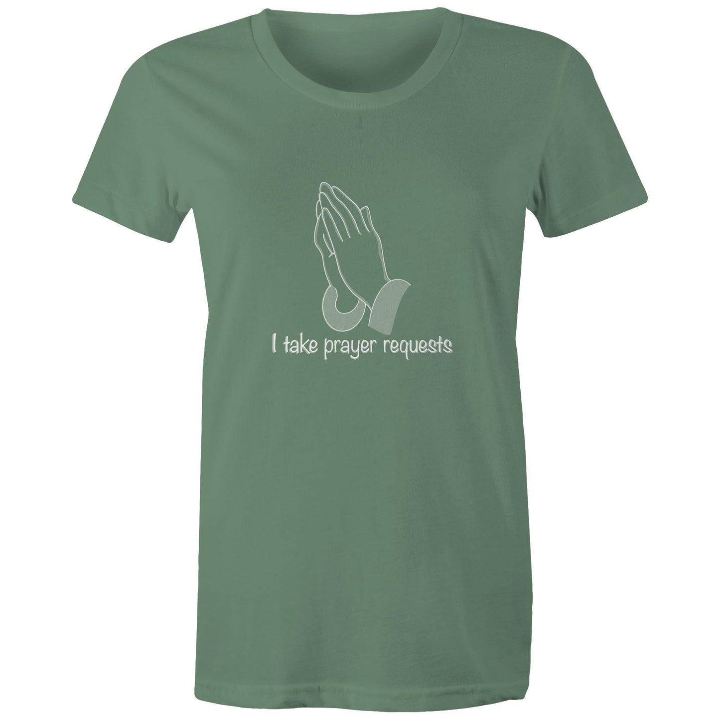 I Take Prayer Requests Women's T-Shirt
