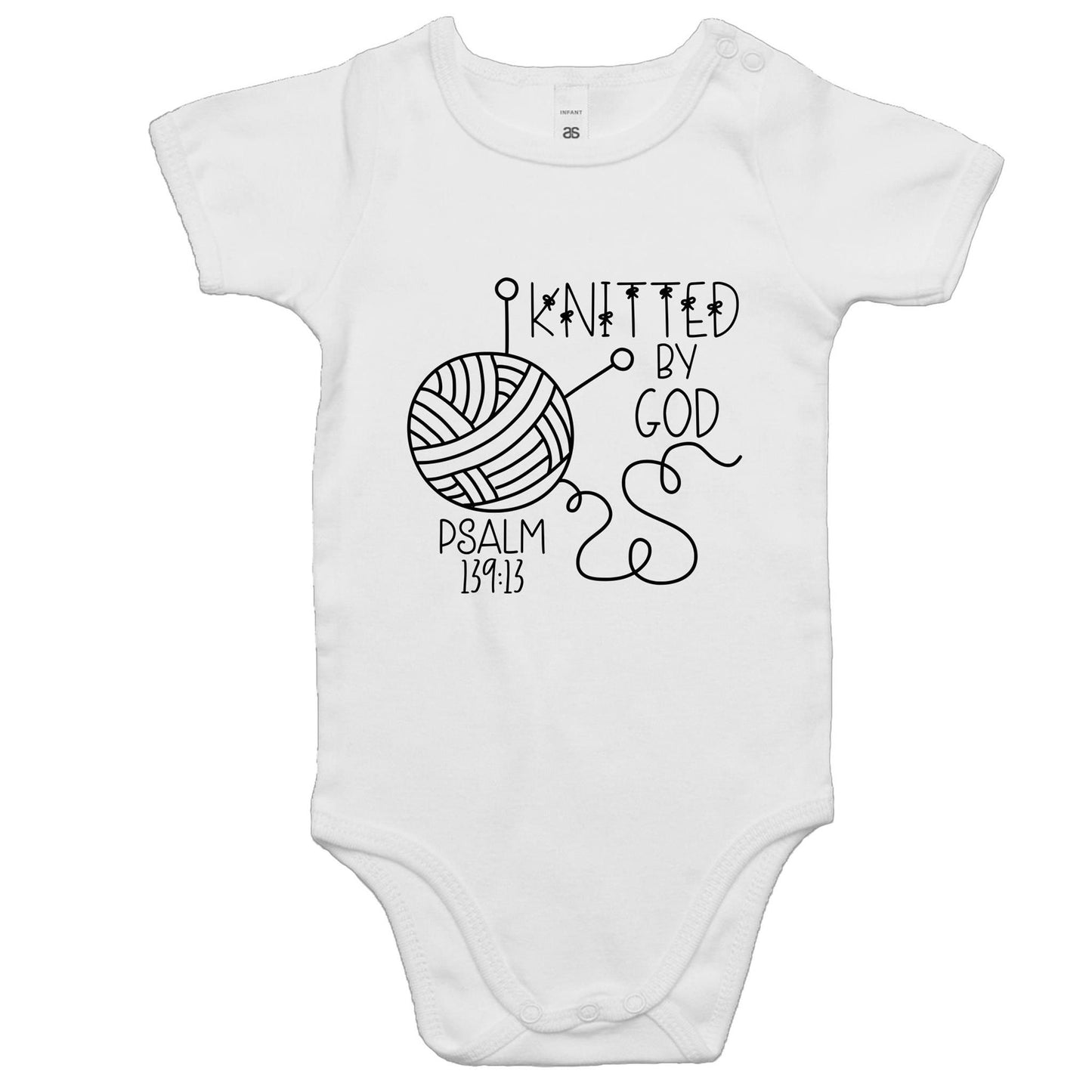 Knitted by God Baby Onesie Romper