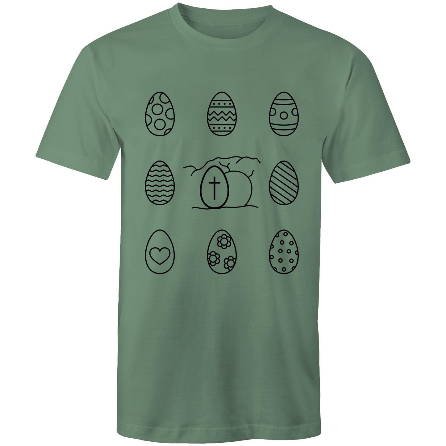 Easter Eggs and Jesus' Tomb Chrisitan Mens T-Shirt