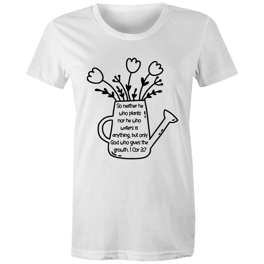 God Made It Grow Christian Women's Organic Tee