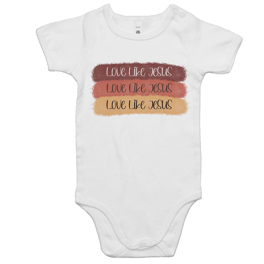 Love Like Jesus Baby Onesie.