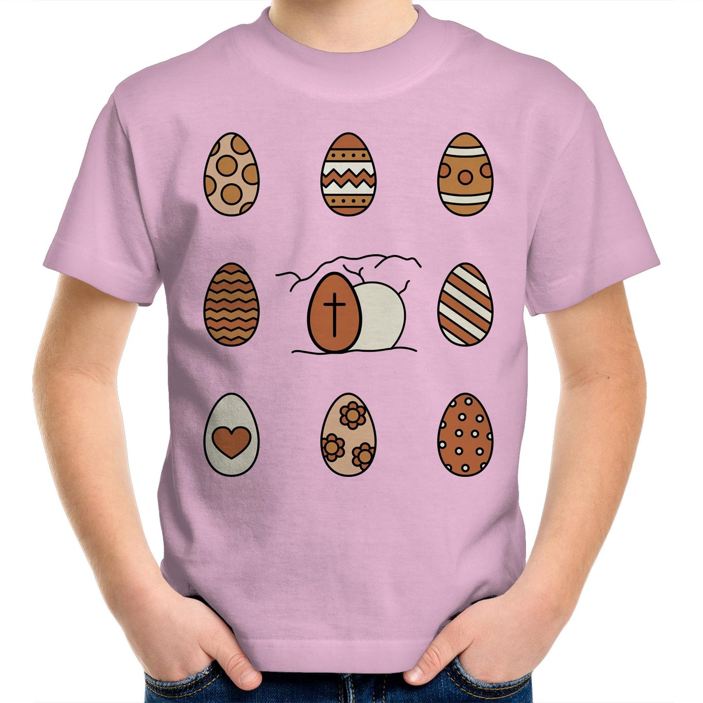 Easter Eggs and Jesus' Tomb Chrisitan Kids Youth T-Shirt