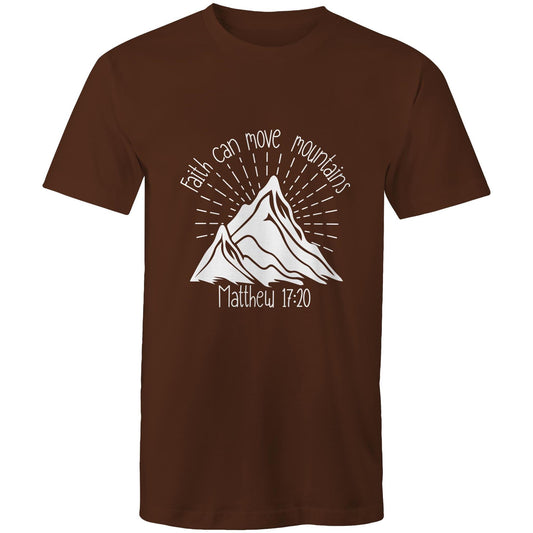 Faith Can Move Mountains Mens T-Shirt