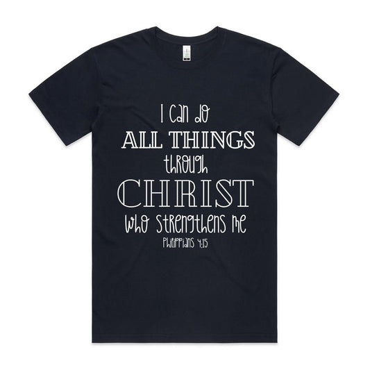 Through Christ Men's Organic Tee