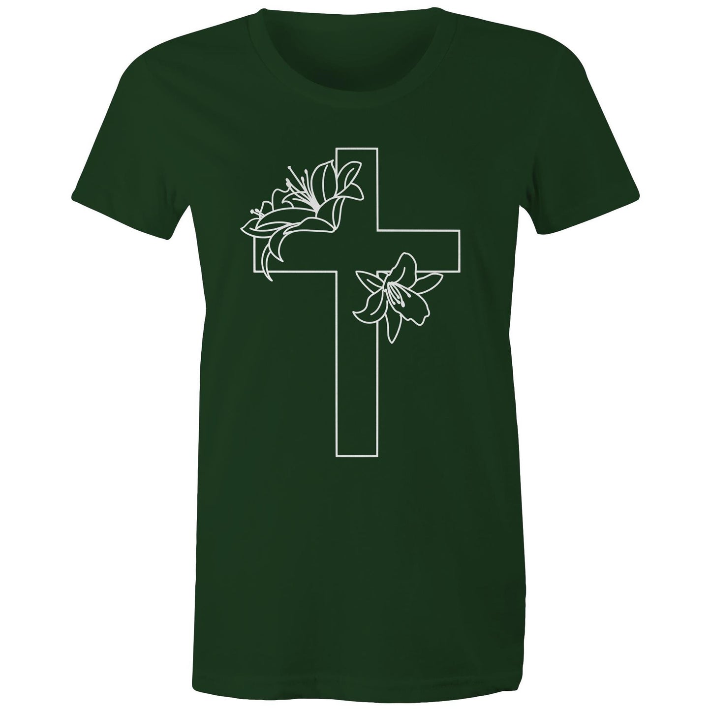 Lilies Cross Women's T-Shirt