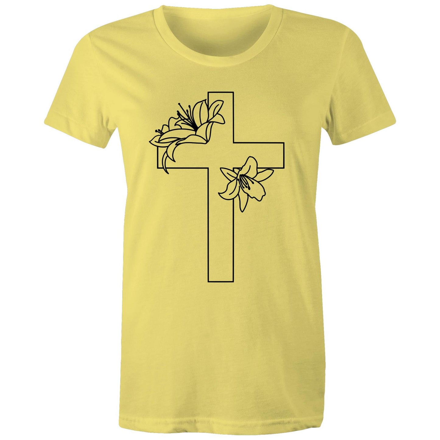 Lilies Cross Women's T-Shirt