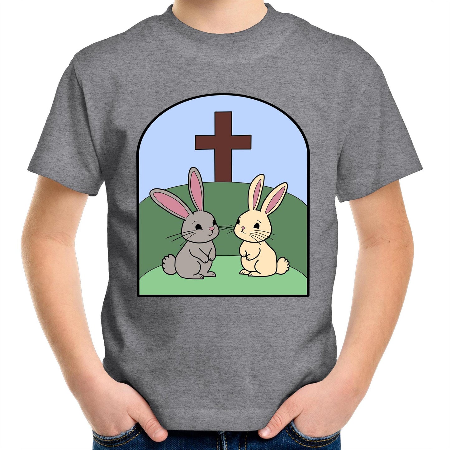 Easter Rabbit Christian Kids Youth T-Shirt