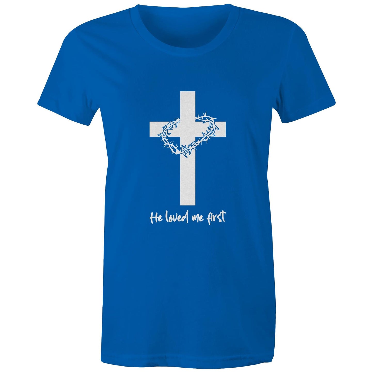 Jesus Christ Loved Me First Women's Tee