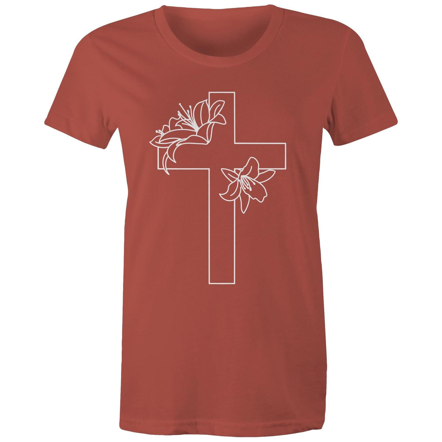 Lilies Cross Women's T-Shirt