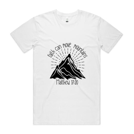 Faith Can Move Mountains Men's Organic Tee