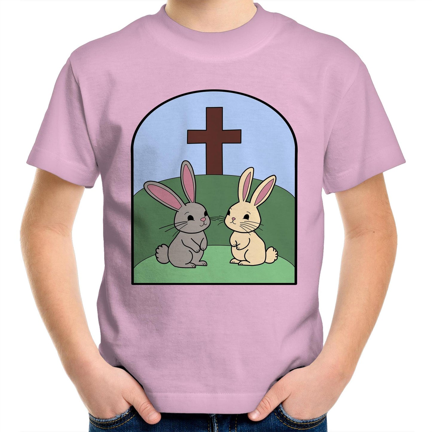 Easter Rabbit Christian Kids Youth T-Shirt