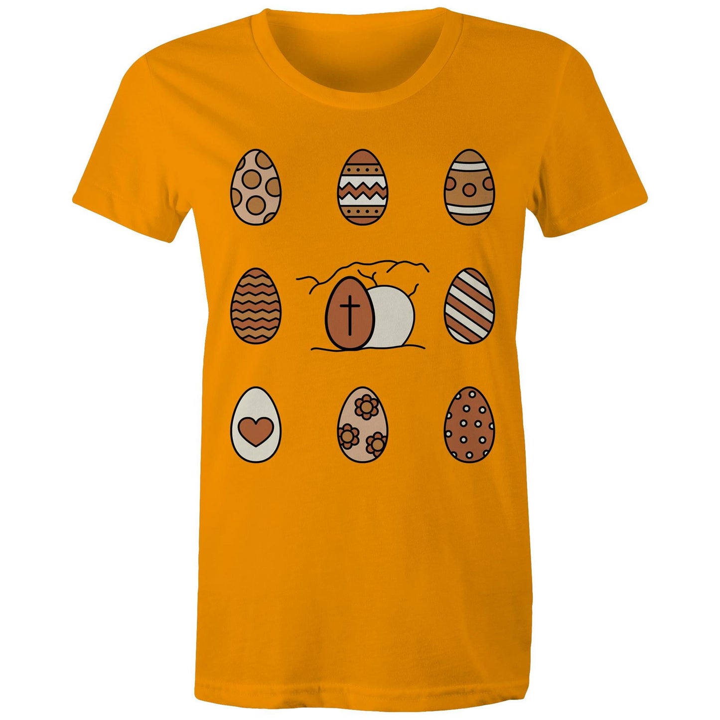 Easter Eggs and Jesus' Tomb Chrisitan Womens T-Shirt