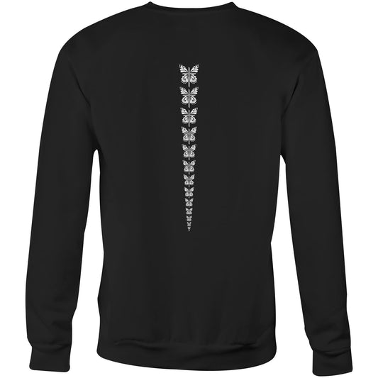 Butterfly Cross Spine Crew Sweatshirt