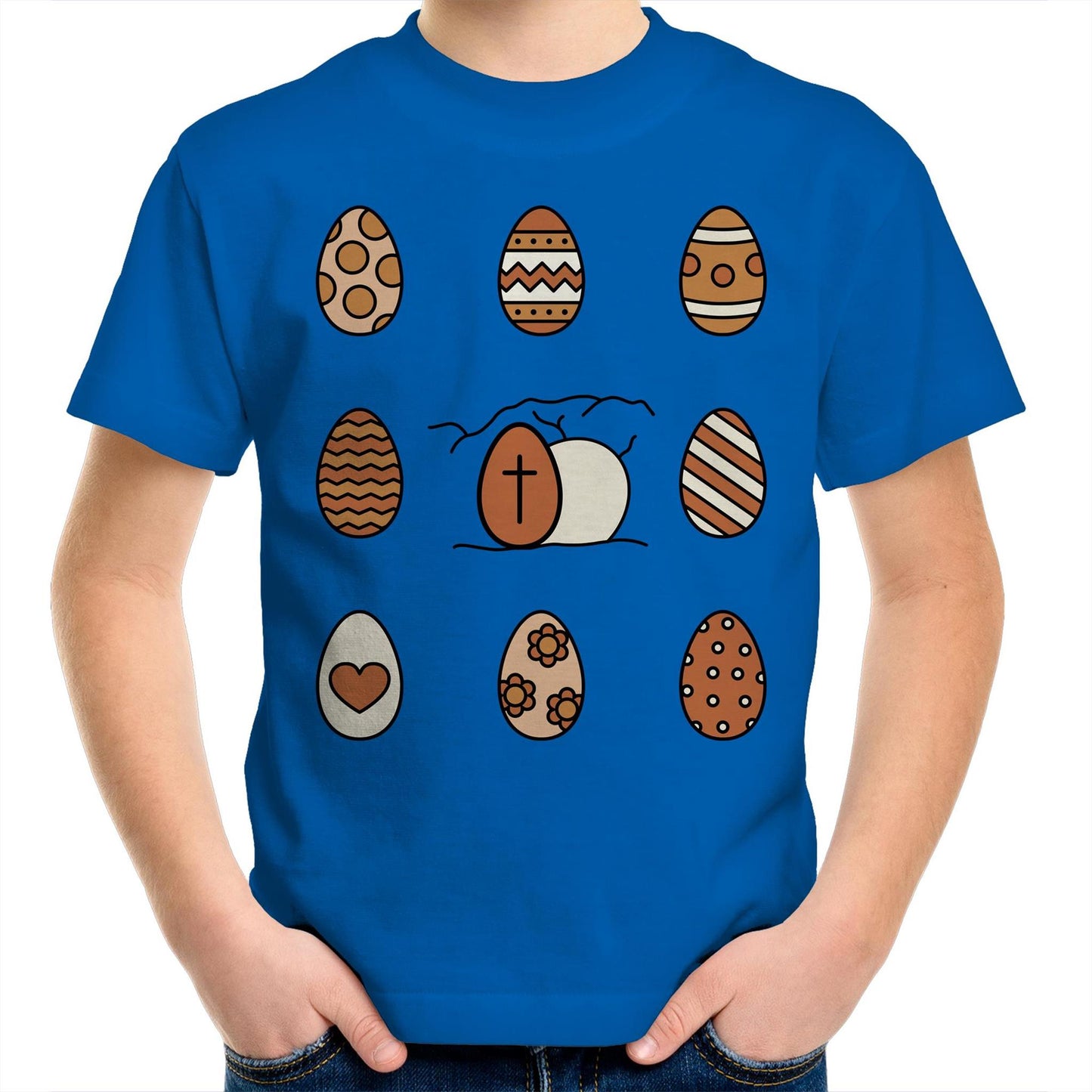 Easter Eggs and Jesus' Tomb Chrisitan Kids Youth T-Shirt