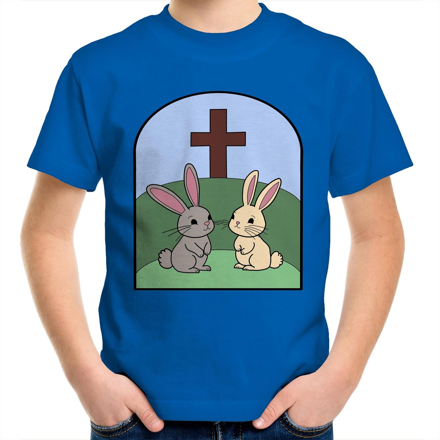 Easter Rabbit Christian Kids Youth T-Shirt