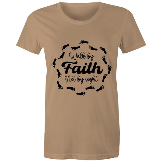 Walk by Faith Women's Christian TShirt