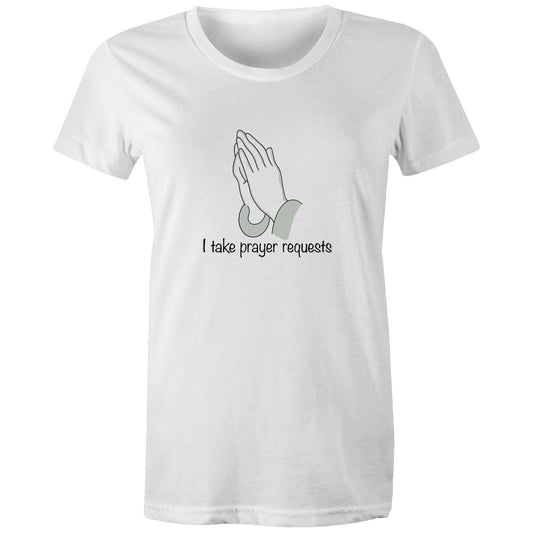 I Take Prayer Requests Women's Organic T-Shirt