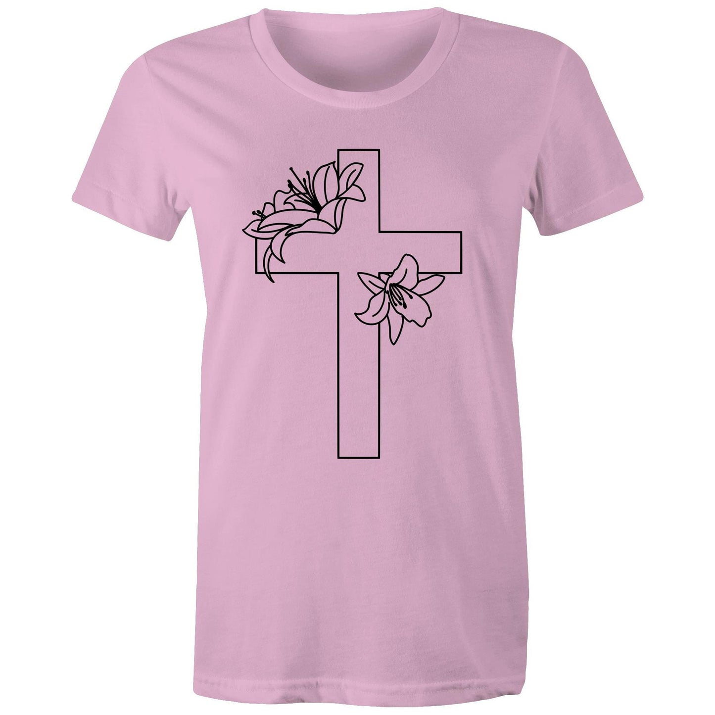 Lilies Cross Women's T-Shirt