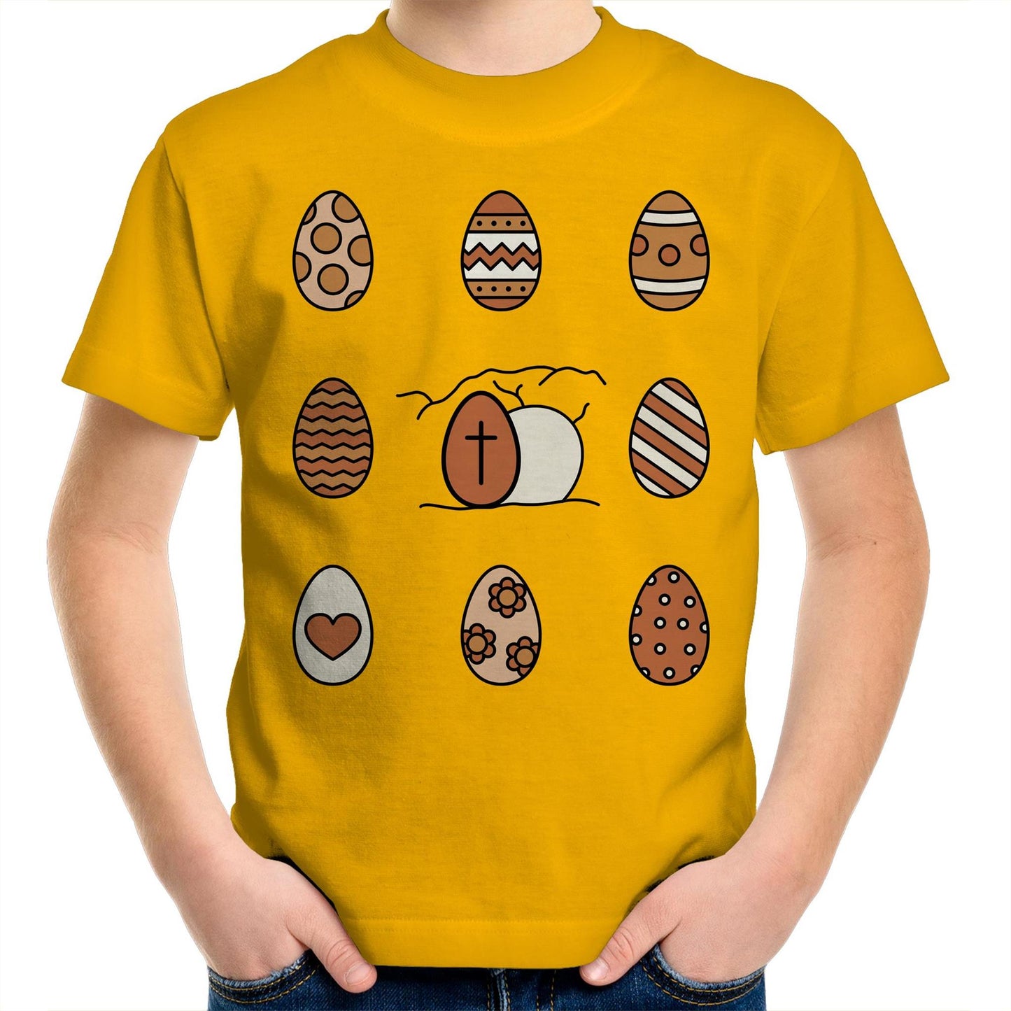 Easter Eggs and Jesus' Tomb Chrisitan Kids Youth T-Shirt