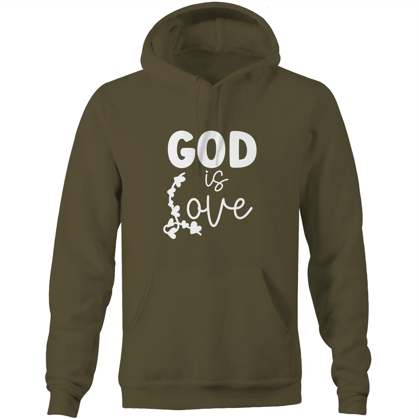 God is Love Pocket Hoodie Sweatshirt