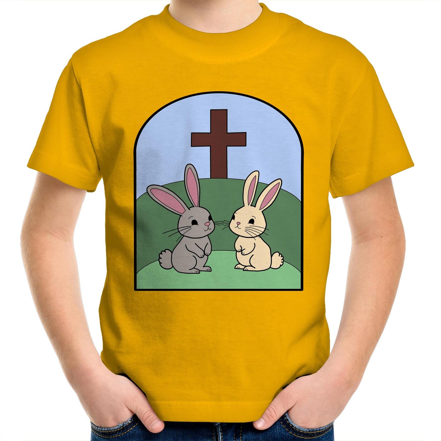 Easter Rabbit Christian Kids Youth T-Shirt