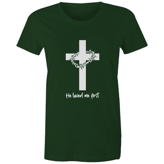 Jesus Christ Loved Me First Women's Tee