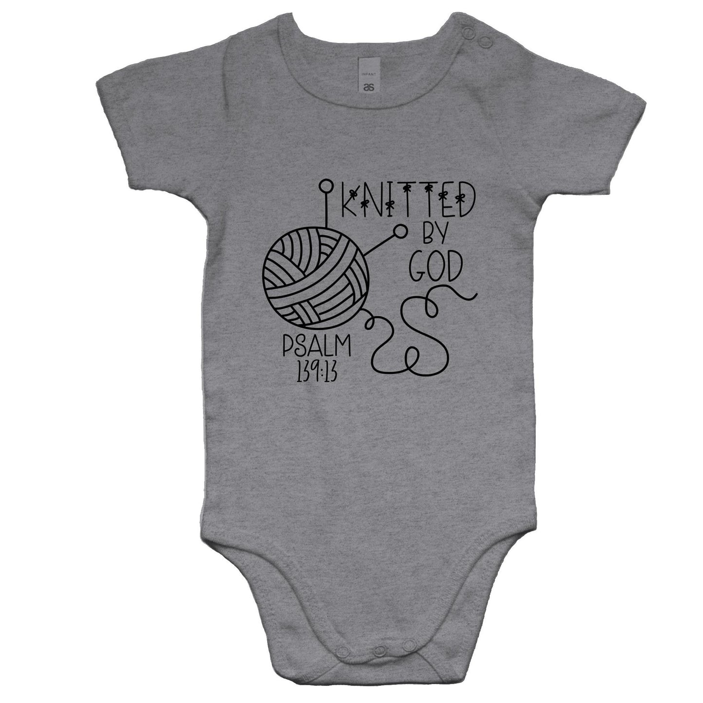 Knitted by God Baby Onesie Romper