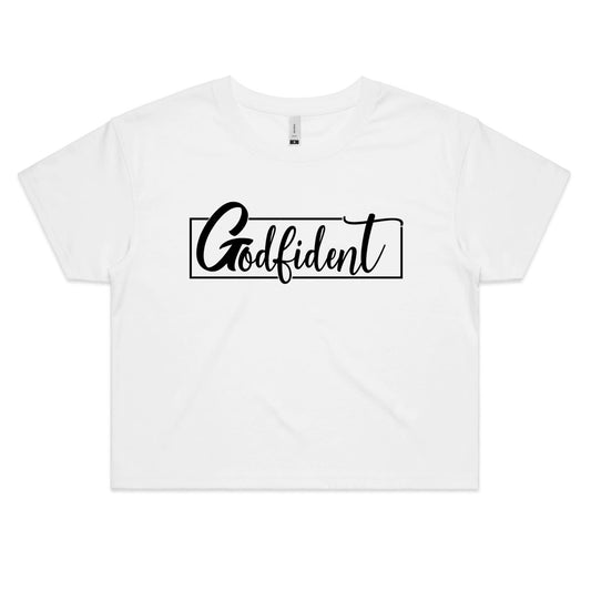 Godfident Women's Crop Tee