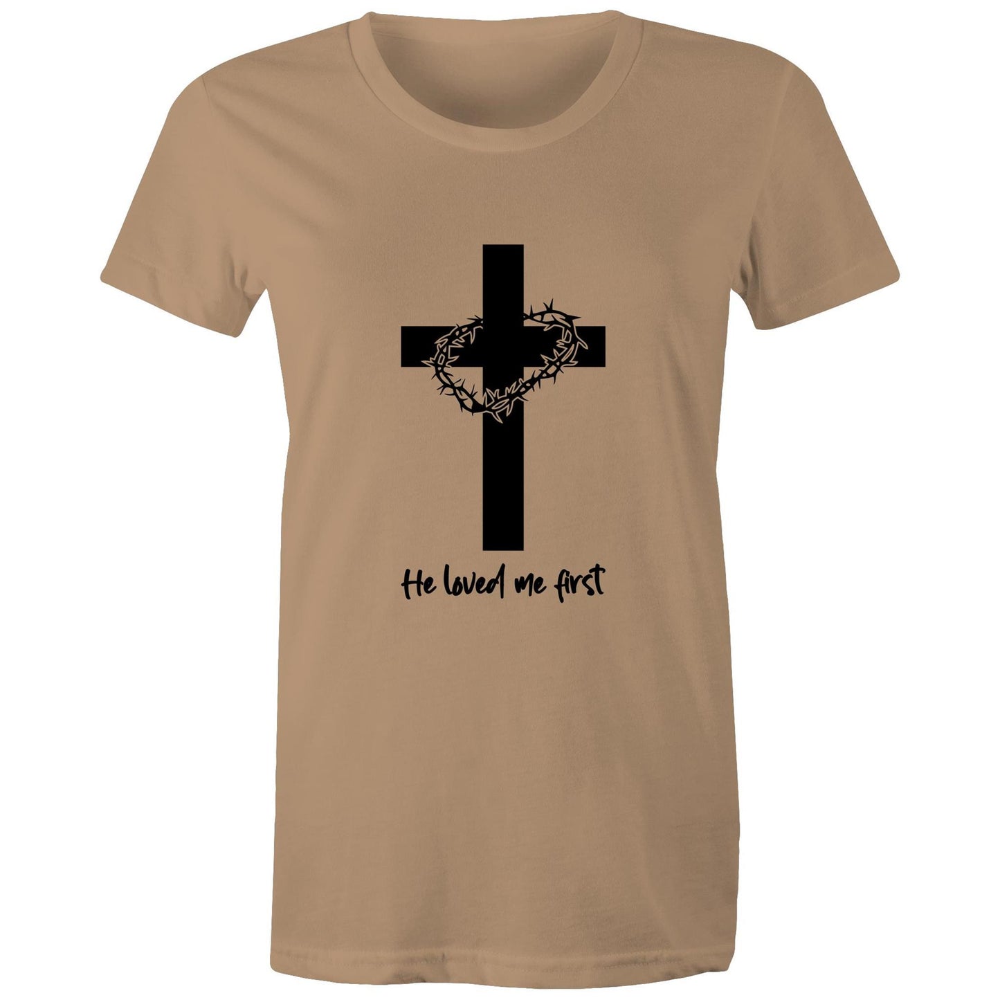 Jesus Christ Loved Me First Women's Tee